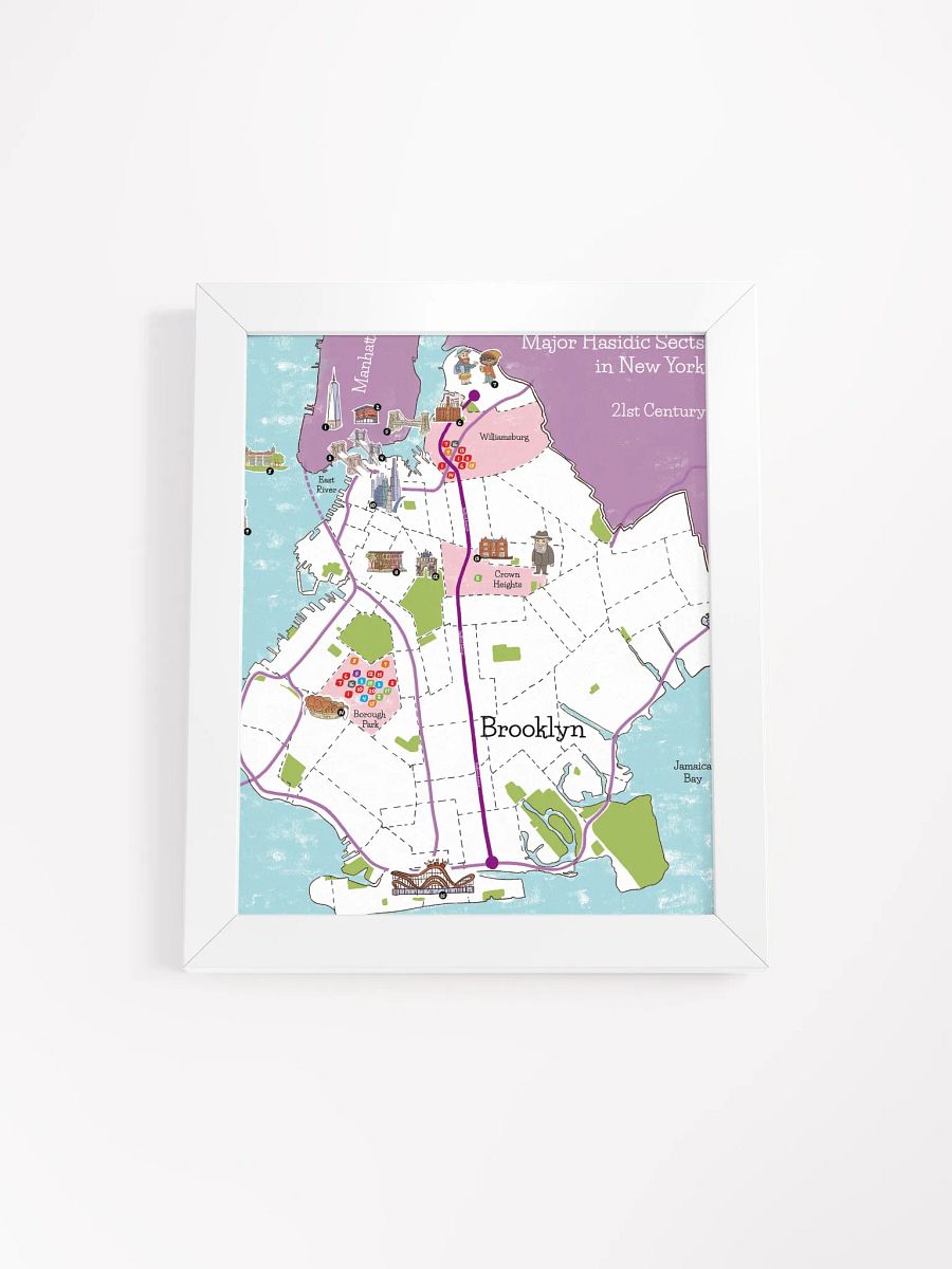 My custom map of Hasidic Brooklyn product image (5)