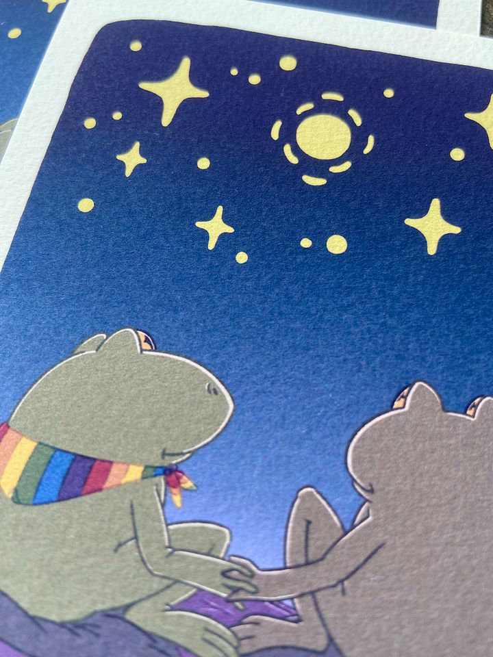 print : frog & toad stargayzing product image (1)