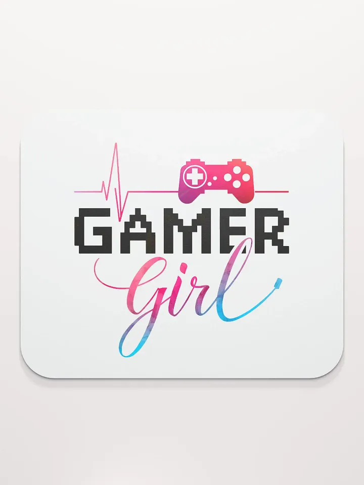Heartbeat Gamer Girl Mouse Pad product image (2)