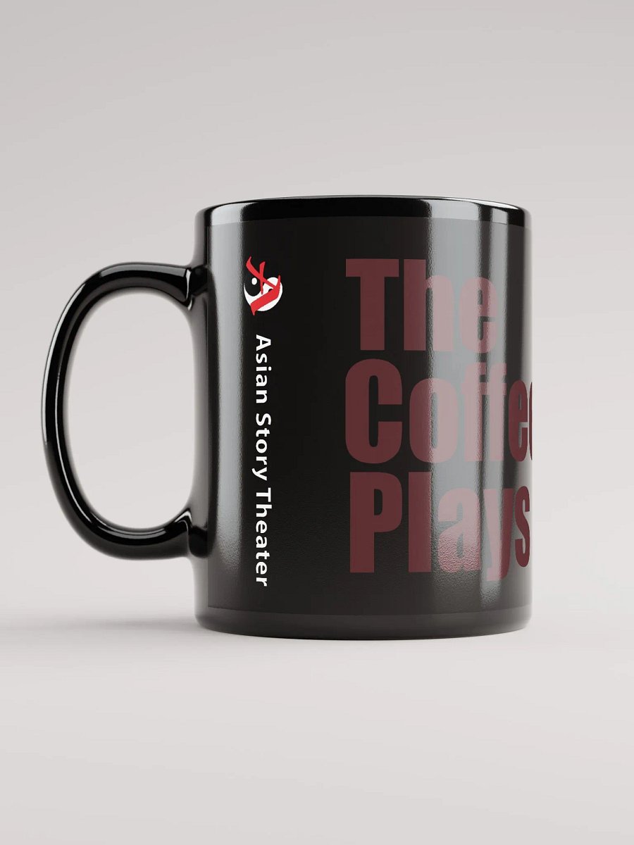 The Coffee Plays Glossy Black Mug product image (11)