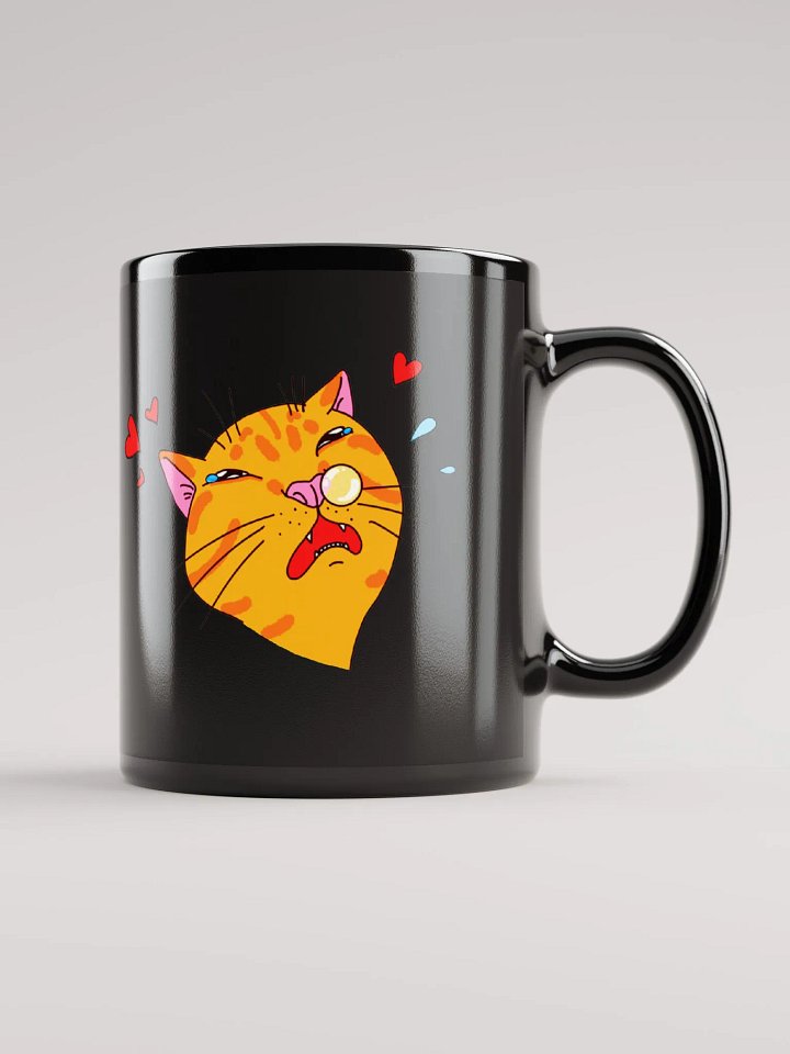 Achoo on You Orange Cat Mug Black product image (1)