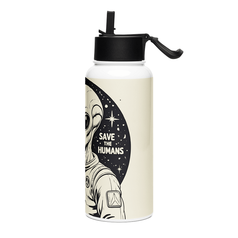 Peaceful Alien Stainless Steel Water Bottle product image (3)