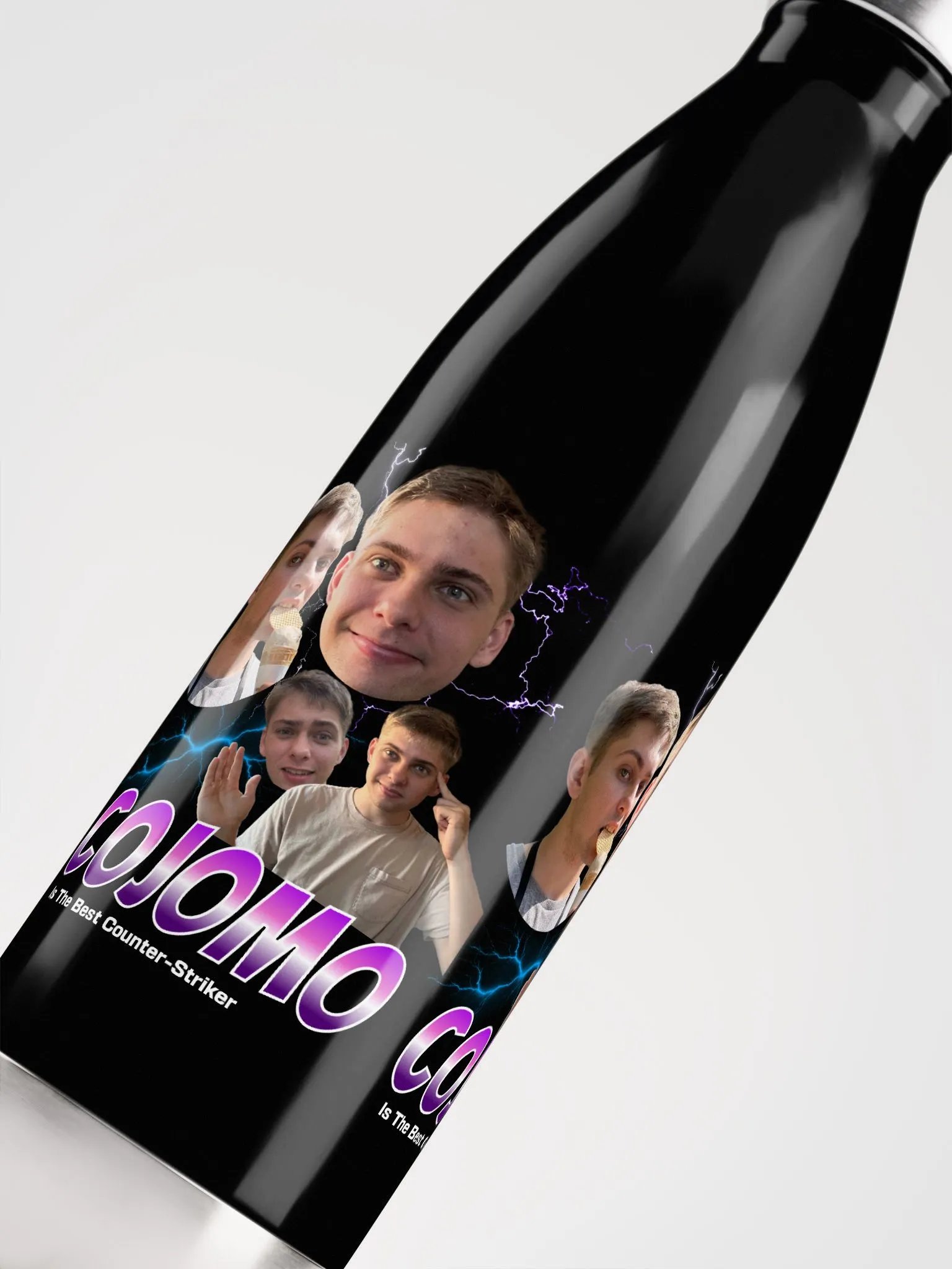 CoJoMo Is The Best Counter-Striker Funny Hip Hop Graphic Water Bottle product image (5)