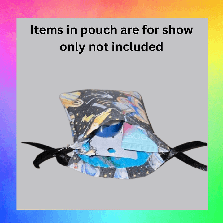 Space drawstring or dice bag product image (1)