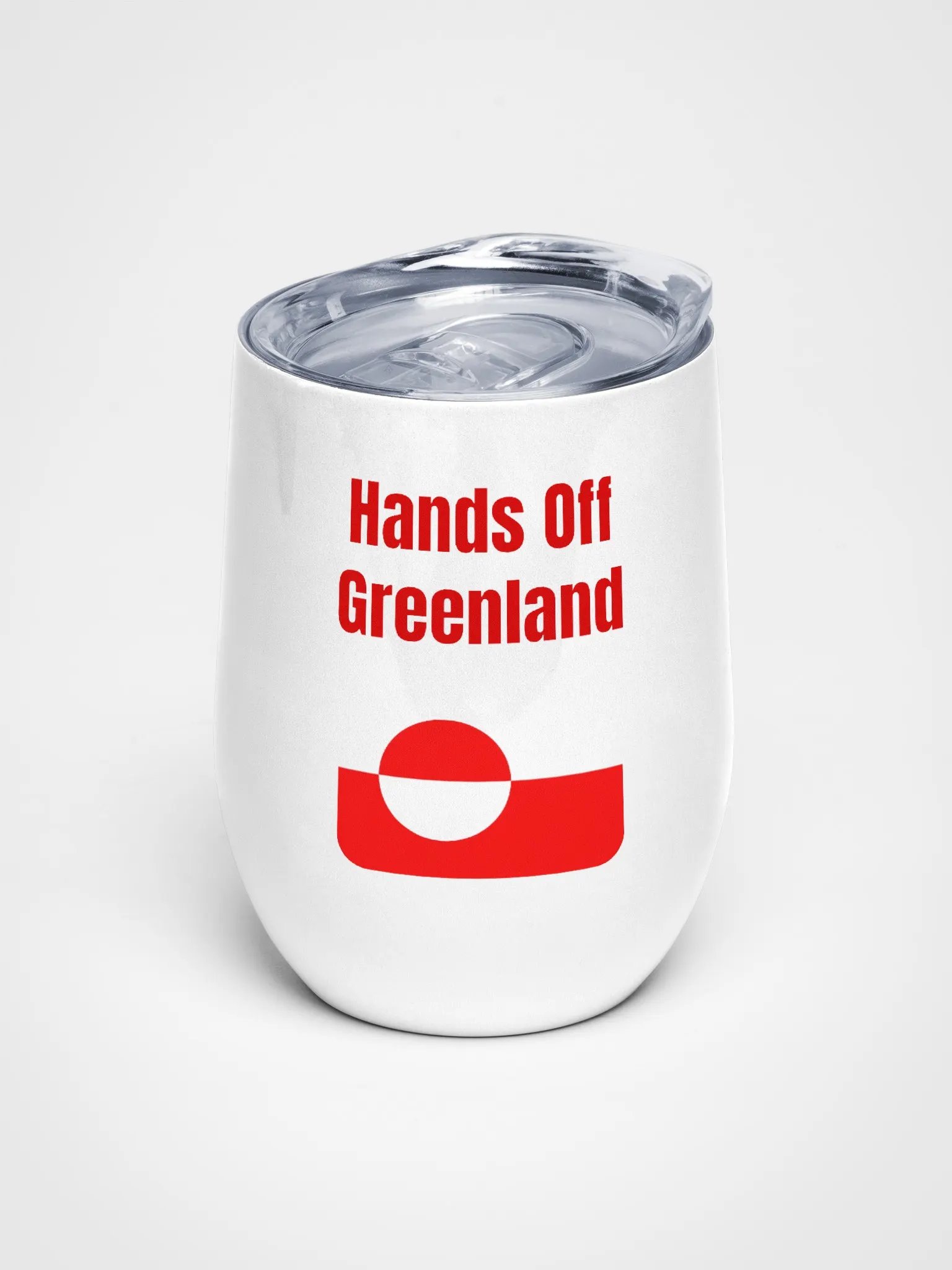 Greenland Flag Wine Tumbler product image (1)