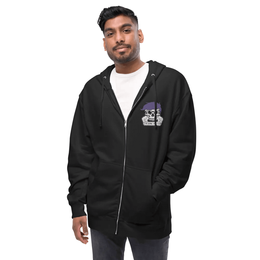 Enigma Nation Independent Trading Co. Fleece Zip Up Hoodie (EMBRODERED) product image (8)