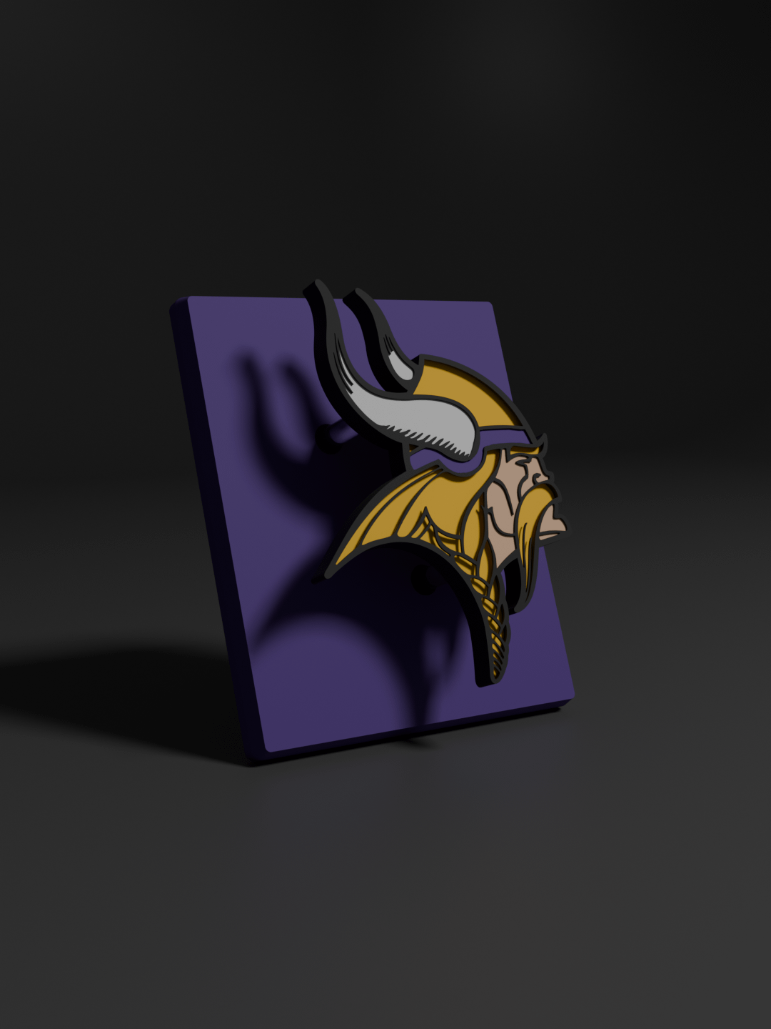 Minnesota Vikings 3D Printed Floating Logo Sign (Digital File Only) product image (1)