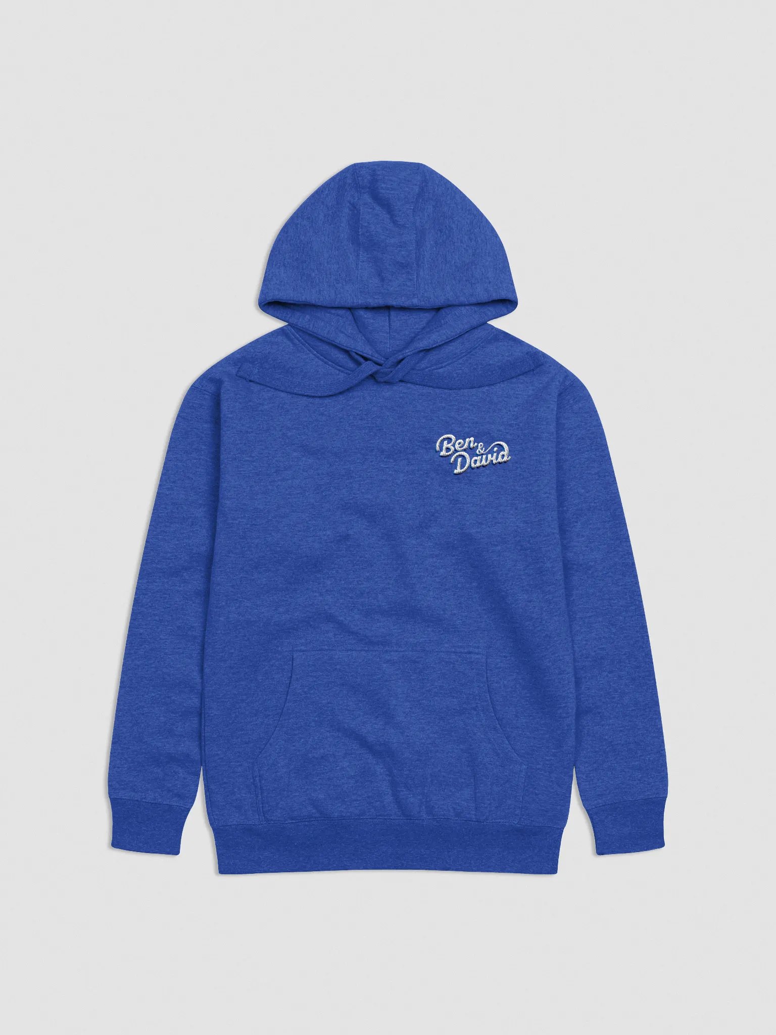 Cruise with Ben and David Logo Embroidered Unisex Hoodie - Blue product image (7)