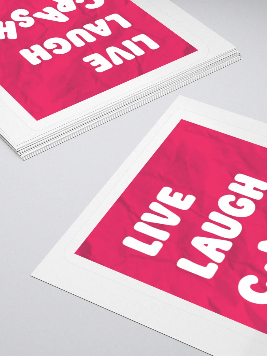 The Stickers: "Live, Laugh, Crash" product image (8)