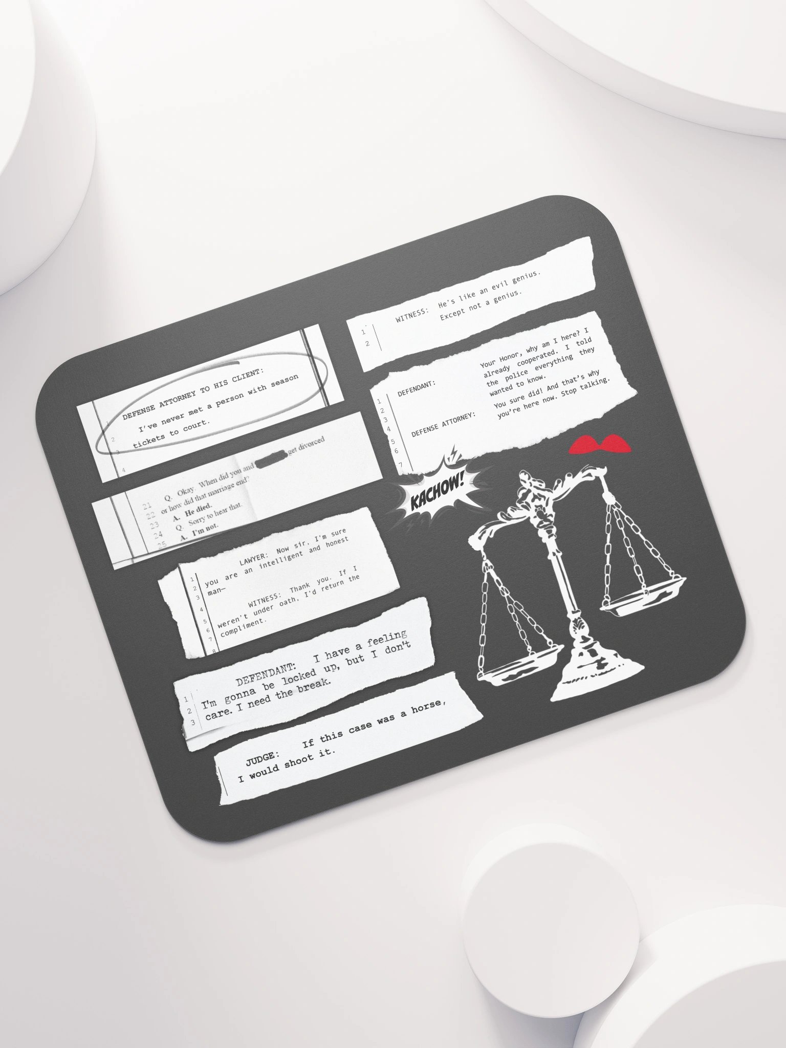 Iconic Court Transcripts Mousepad product image (7)