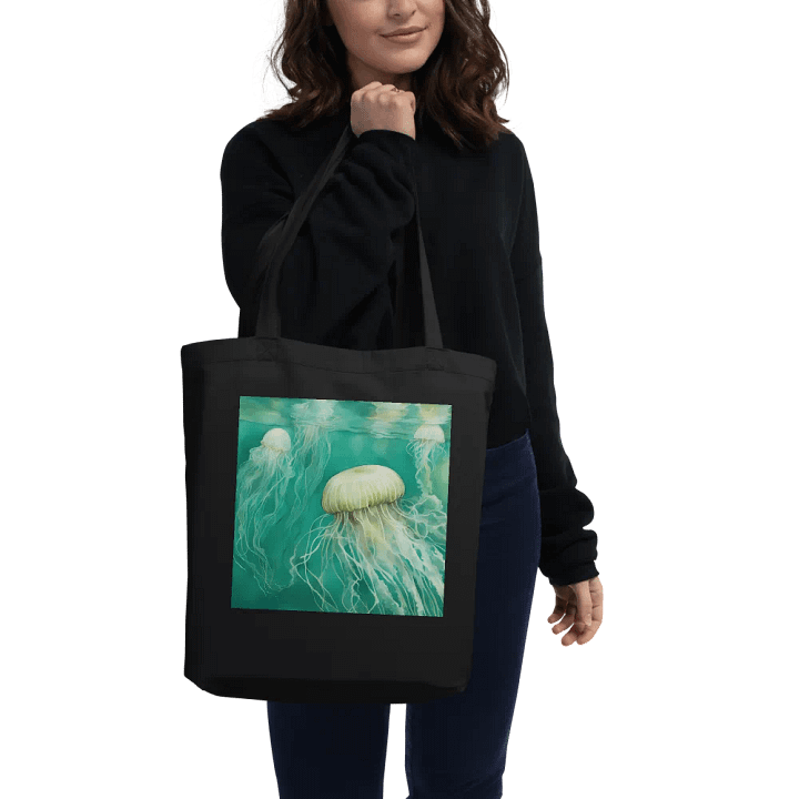 Turquoise Tranquility, Organic Cotton Twill Tote Bag product image (1)