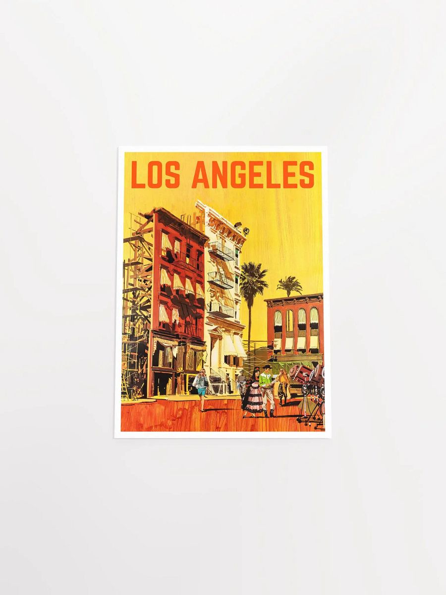 Los Angeles, USA, Hollywood, 1960s — retro vintage travel poster, retro travel art, retro travel wall art product image (9)
