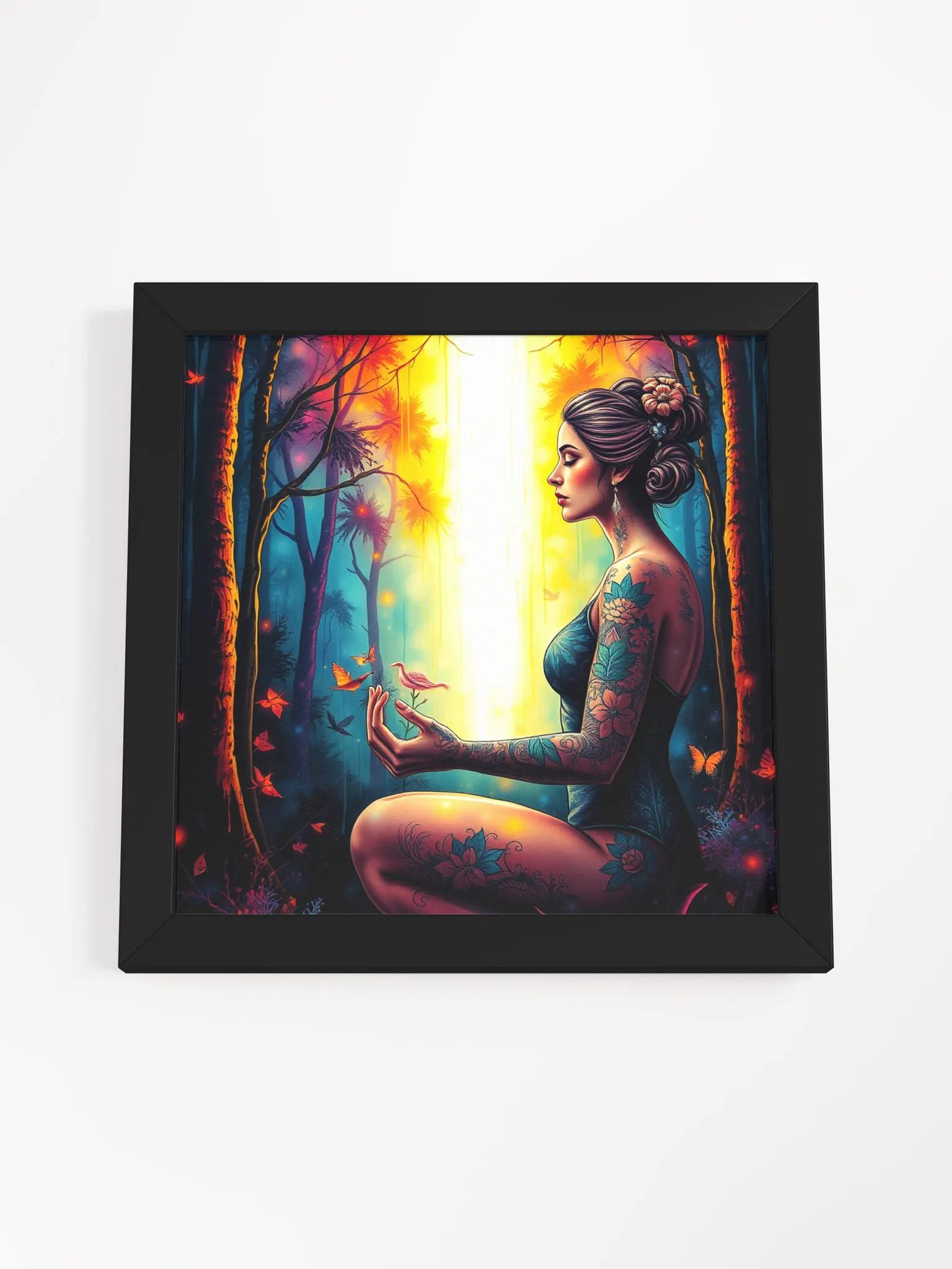 Vibrant Ayous Wood Framed Art Print product image (18)