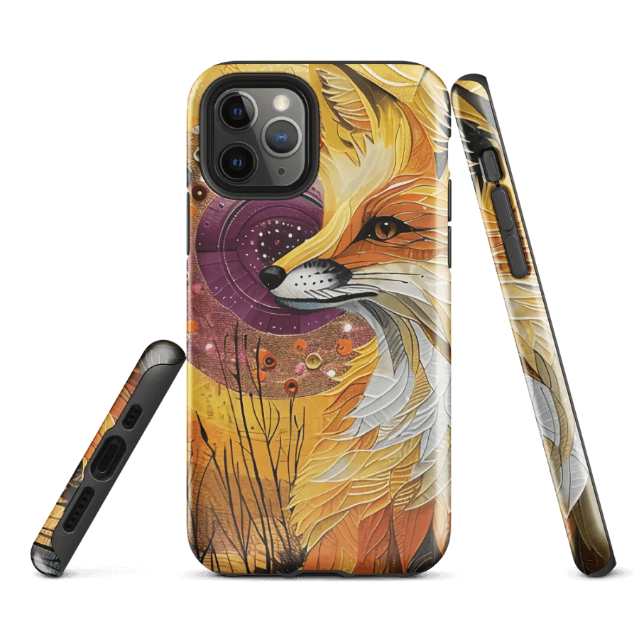 Vibrant Fox Art Tough iPhone® Case product image (2)