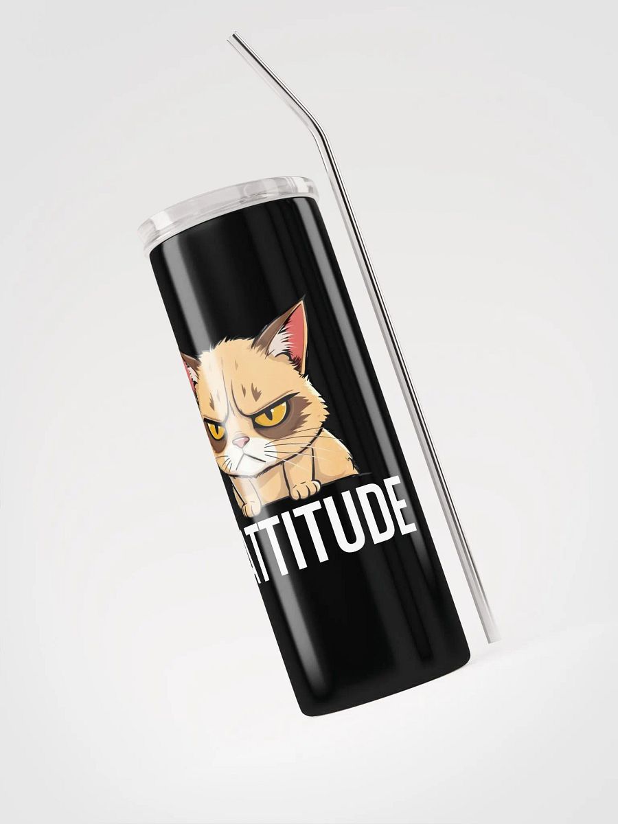 cattitude stainless steel cup product image (3)