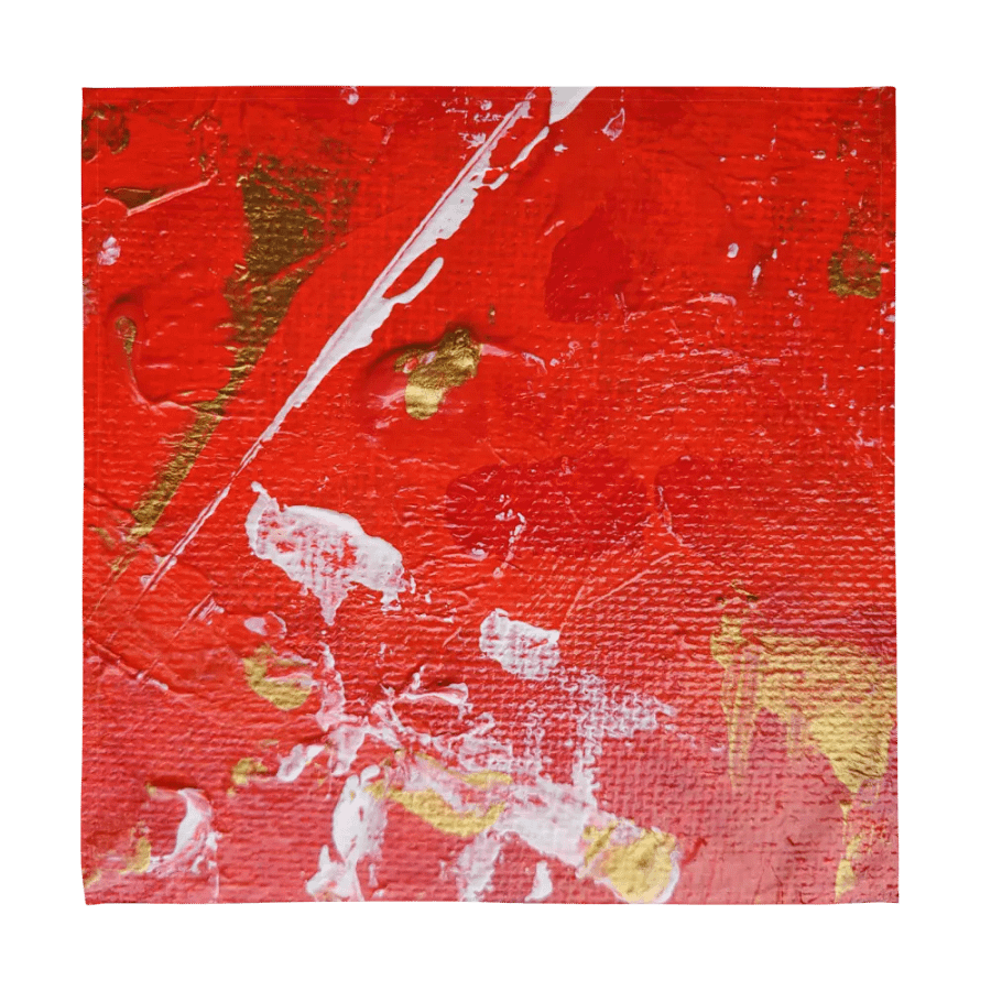 Red, Gold and White Cloth Napkins (Set of 4) product image (9)