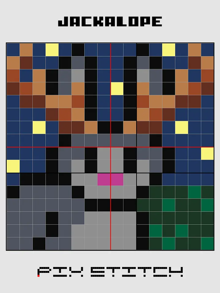 Jackalope Pixel Art product image (2)