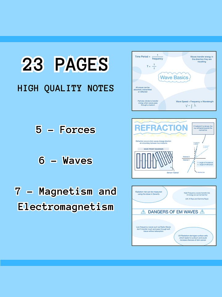 AQA GCSE Physics Paper 2 Revision Notes (20+ Pages) | Revision Made Easy product image (2)