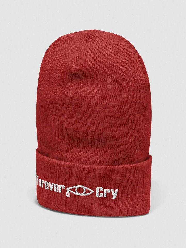Forever Cry - White #2 - Yupoong Cuffed Beanie product image (2)