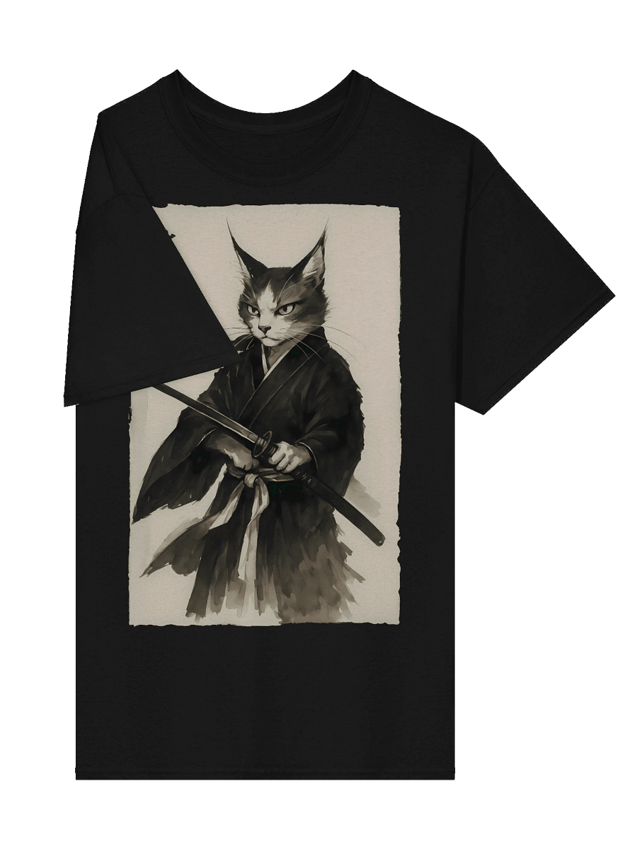 Vintage Cat Warrior Graphic for Japanese Animation & Comics T-Shirt product image (4)