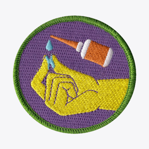 Glued Fingers (de)Merit Badge product image (1)