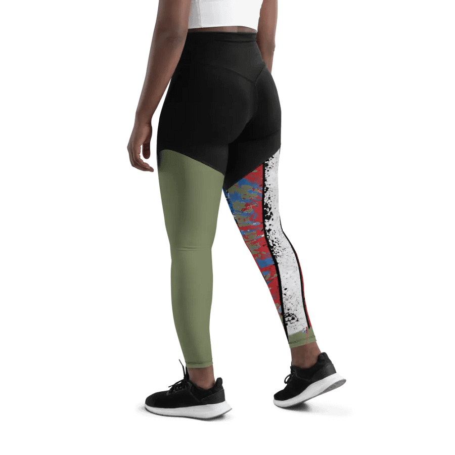 Stars & Stripes Splatter Split leggings product image (5)