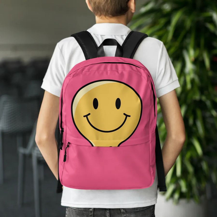 Happy face backpack product image (7)