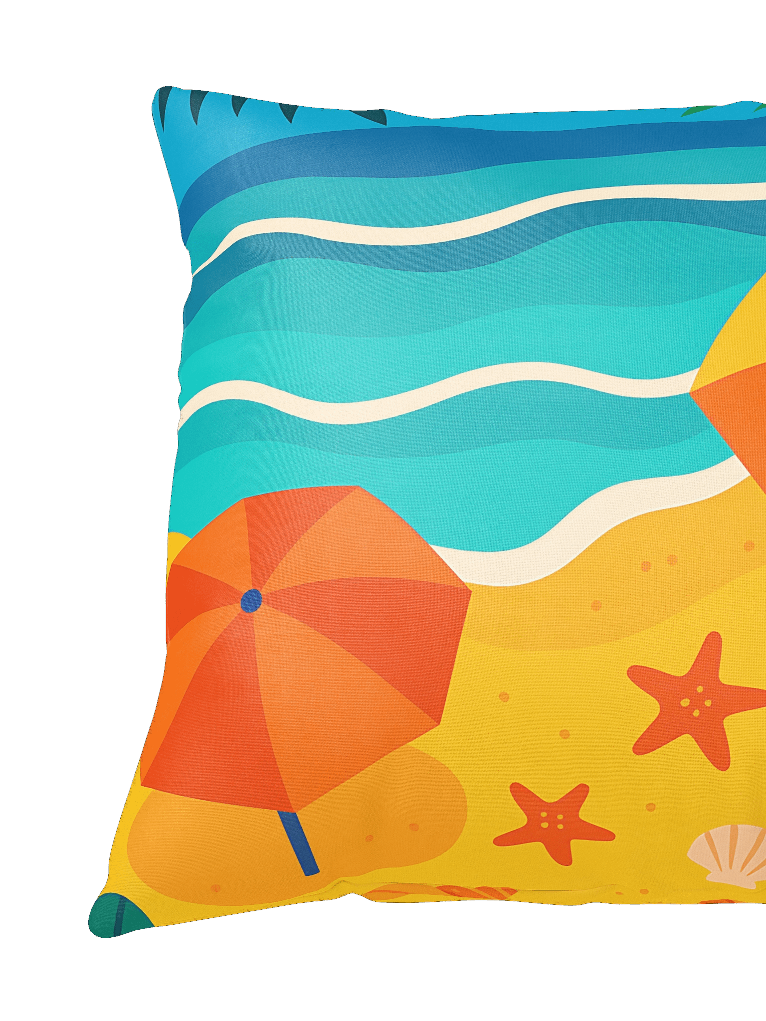 Beach Walk Modern All-Over Pillow product image (5)
