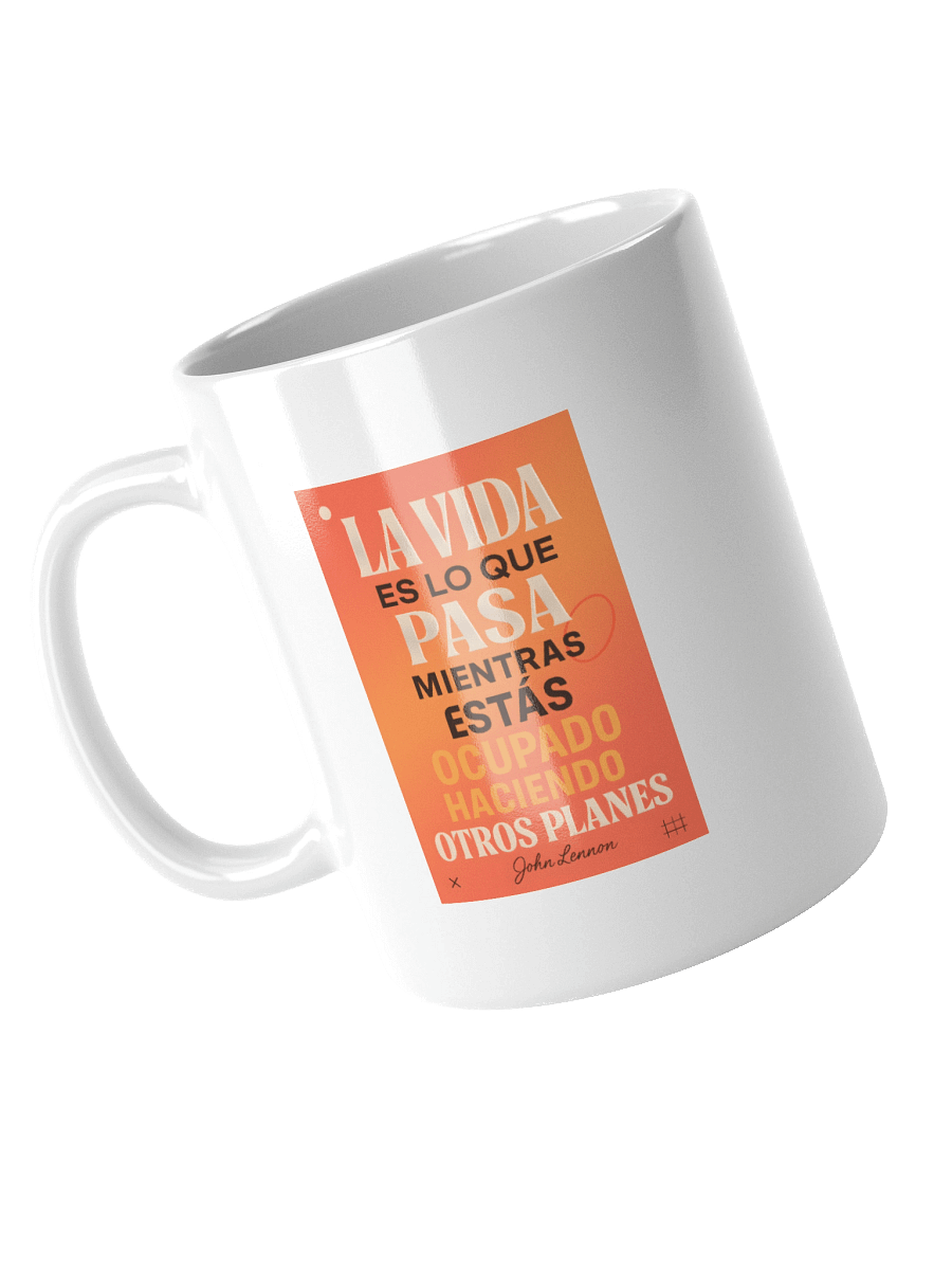 TAZA reflexiva moderno con cita vital de John Lennon en español product image (10)