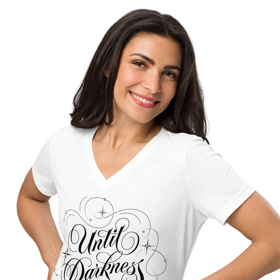 Until Darkness Dies (swirls design) Bella+Canvas Women's Relaxed V-Neck T-Shirt product image (34)