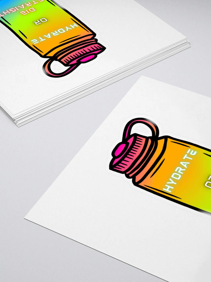 Hydrate or Die Straight Sticker product image (11)