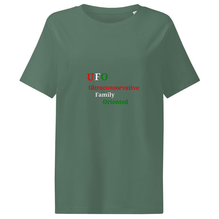 UFO Ultraconservative Family Oriented Organic Women's T-Shirt product image (1)