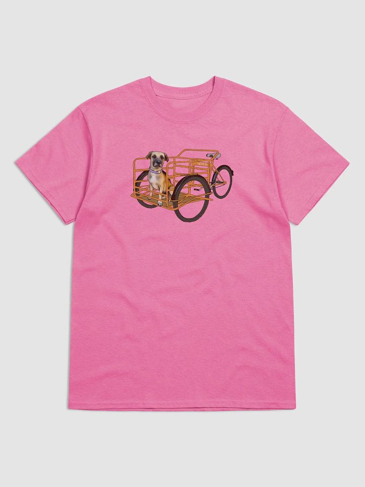Neron on a cargo tricycle, Gildan 5000 Heavyweight T-Shirt product image (1)