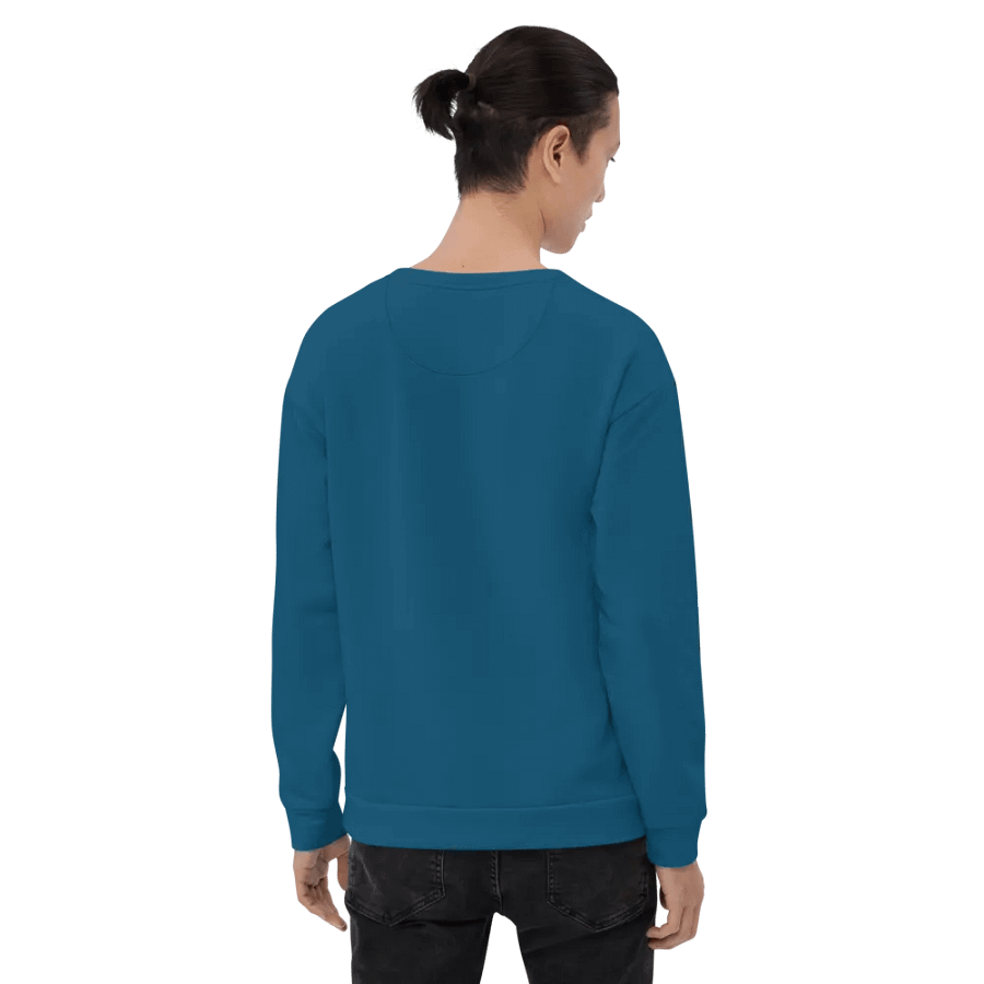 Plain Dark Blue True Summer Unisex Recycled Polyester Heavyweight Premium Sweatshirt by Treasure Pie product image (10)