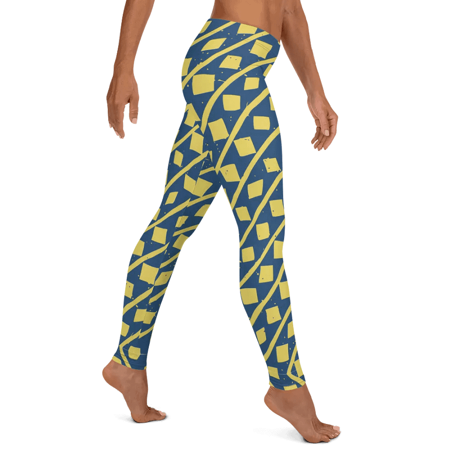 Dynamic Yellow Geometric Movement Leggings product image (11)