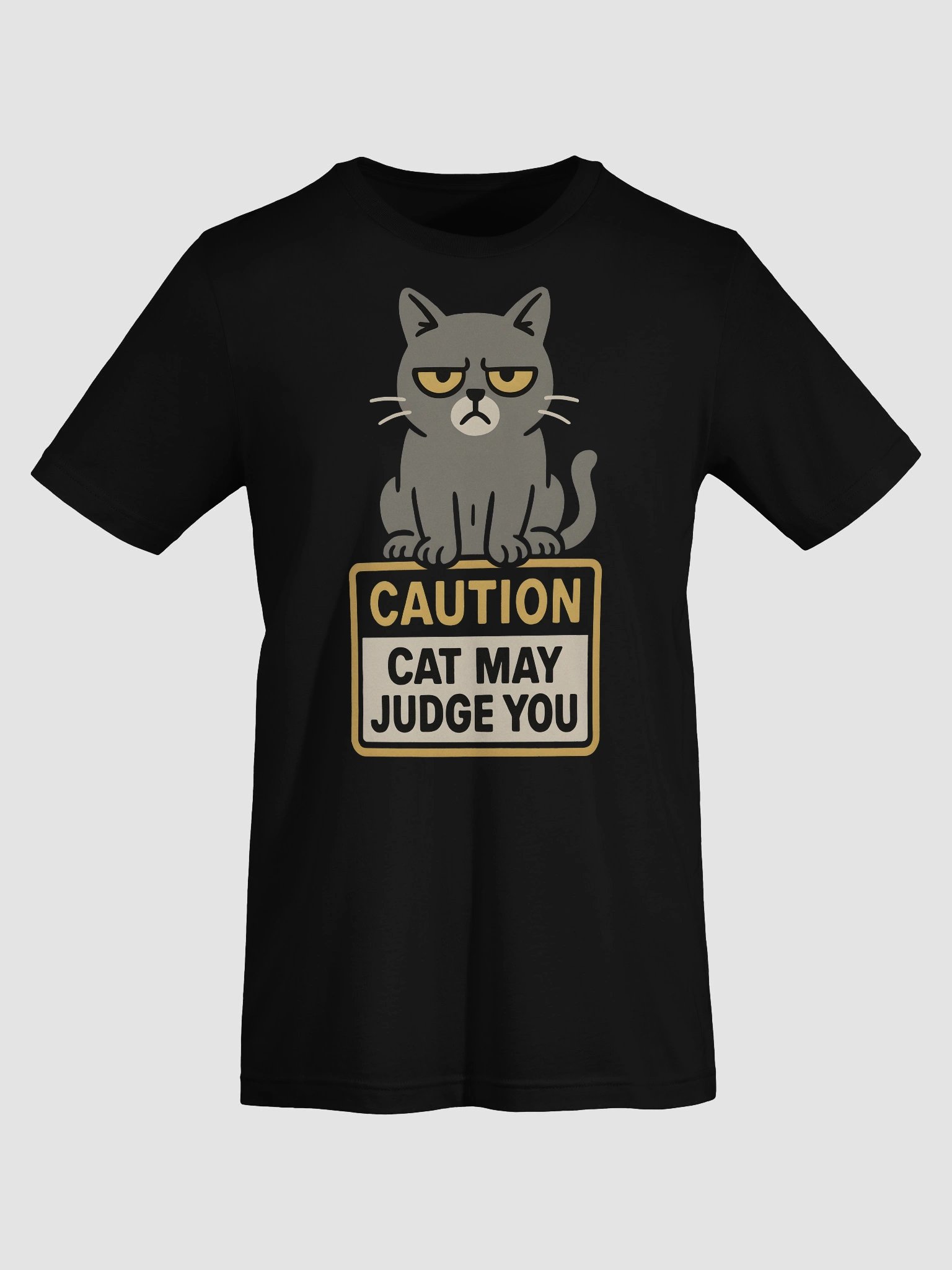 Judgmental Cat Unisex T-Shirt product image (7)