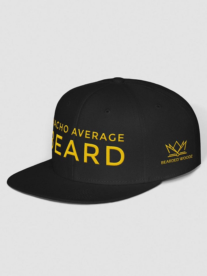 Nacho Average Beard Snapback Cap (Gold Embroidery) product image (2)