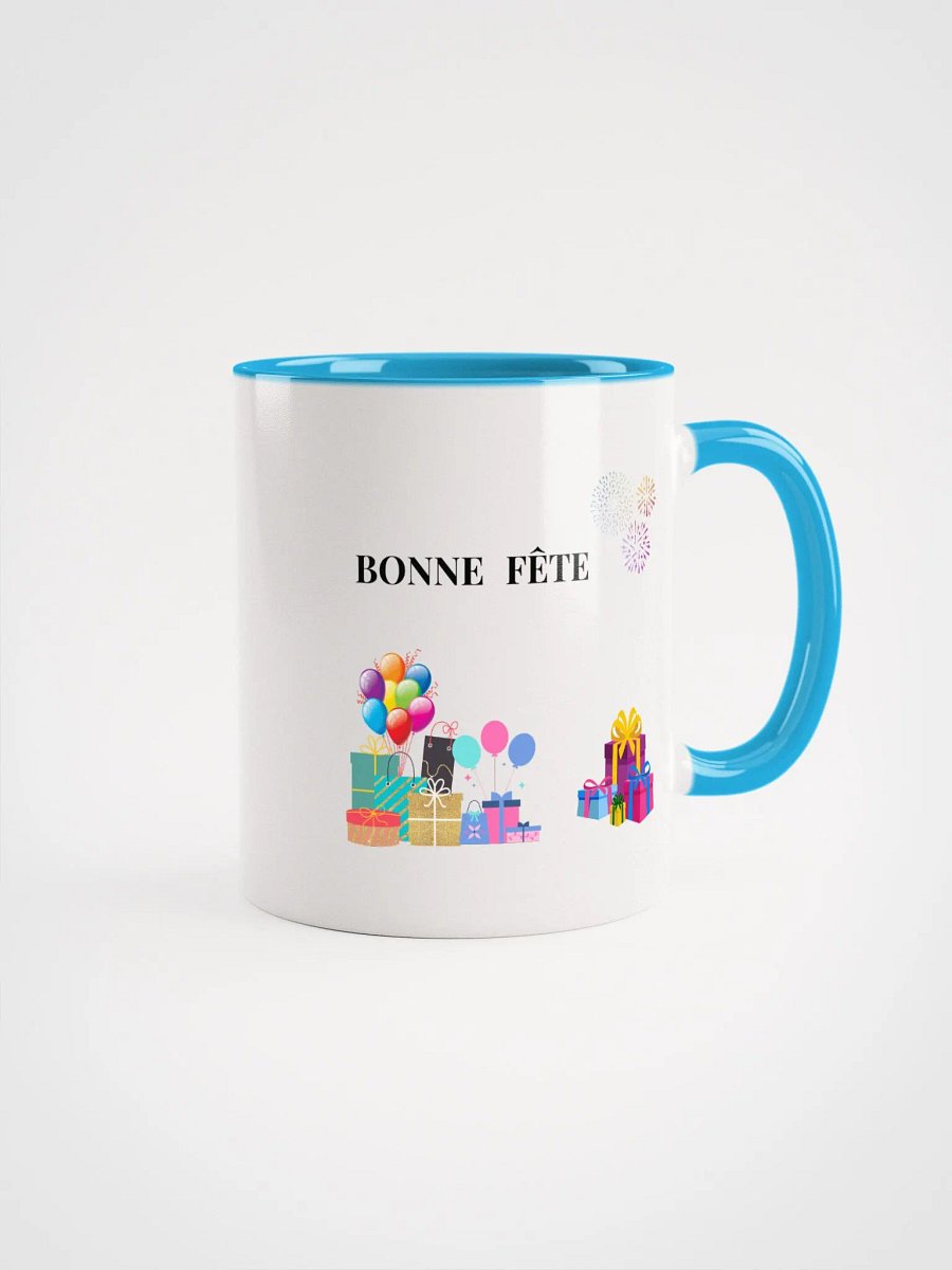 Festive Surprise Ceramic Mug Bonne Fête - Happy Birthday product image (1)