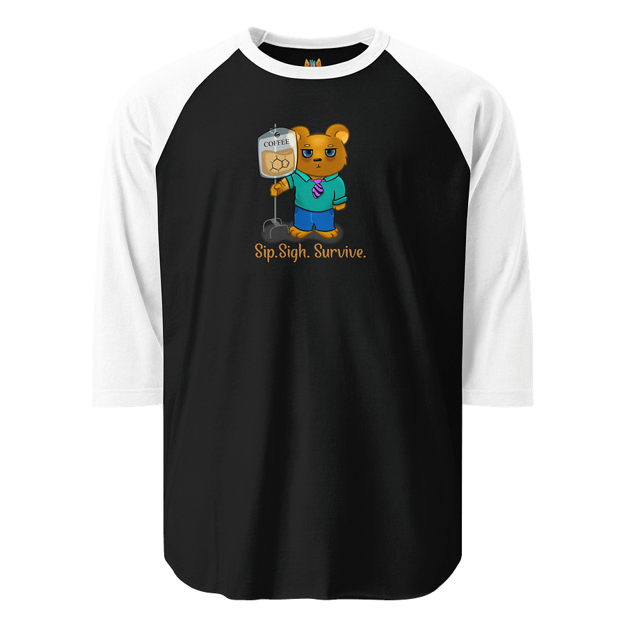 IV coffee - Raglan 1/4 length sleeve product image (1)