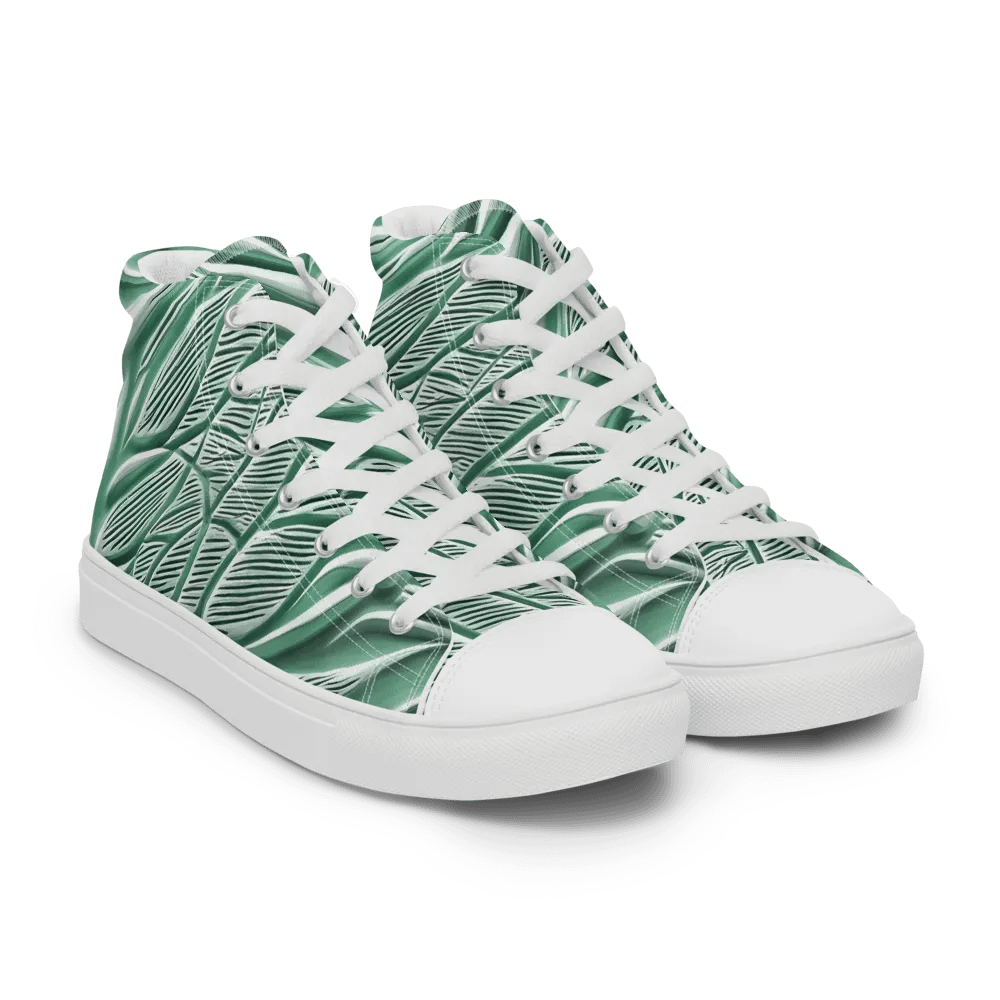 Women's Seafoam Green Abstract Animal Print High Tops product image (18)
