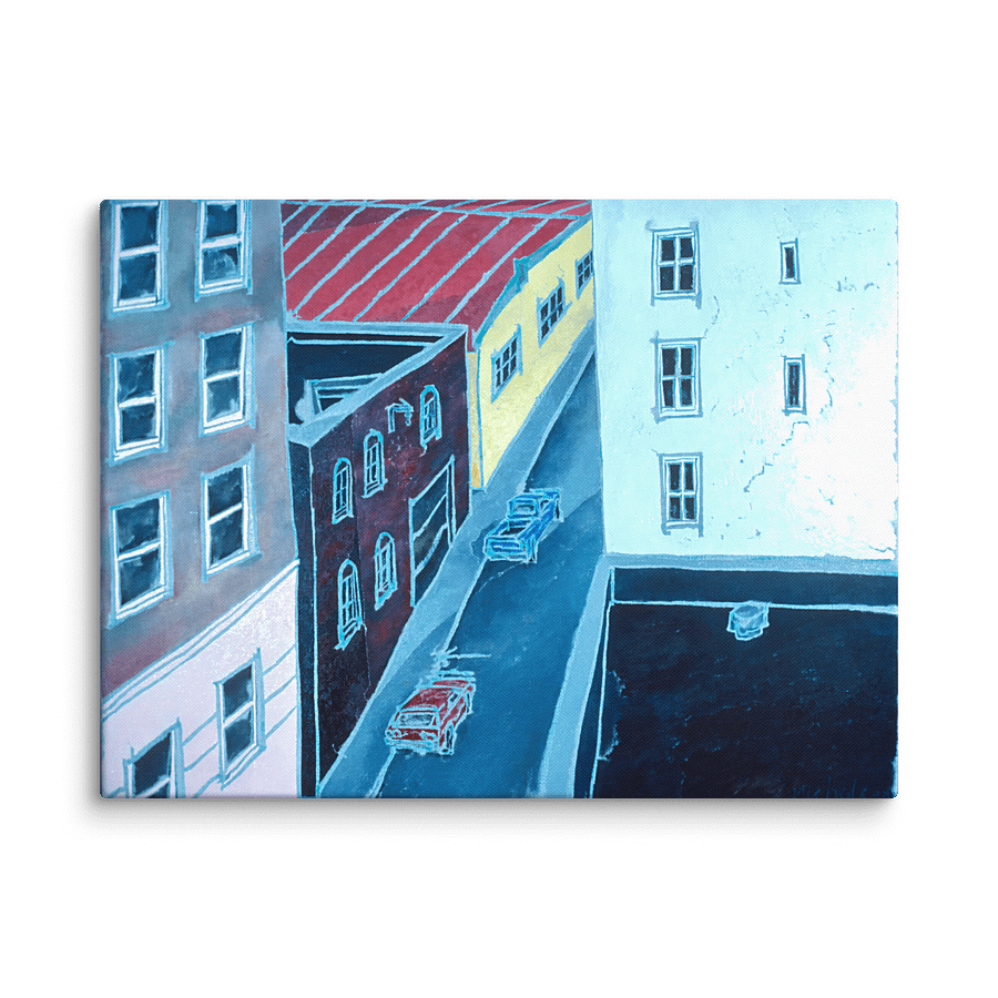 Geary Street Alley, San Francisco (1986) on canvas (30" x 40") product image (3)