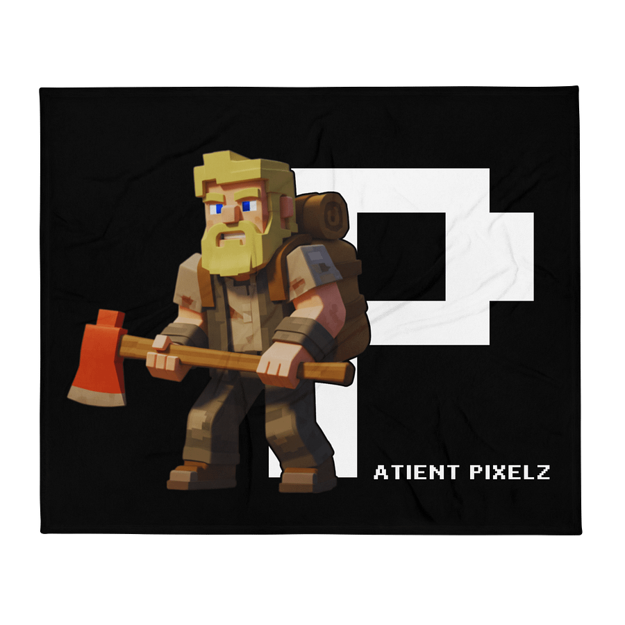 Patient PixelZ P Logo Throw Blanket product image (2)