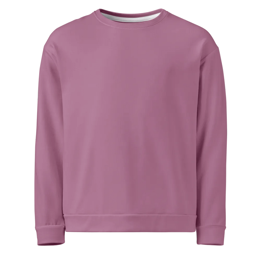 Plain Medium Dark Lilac Purple Soft Summer Unisex Recycled Polyester Heavyweight Premium Sweatshirt by Treasure Pie product image (1)