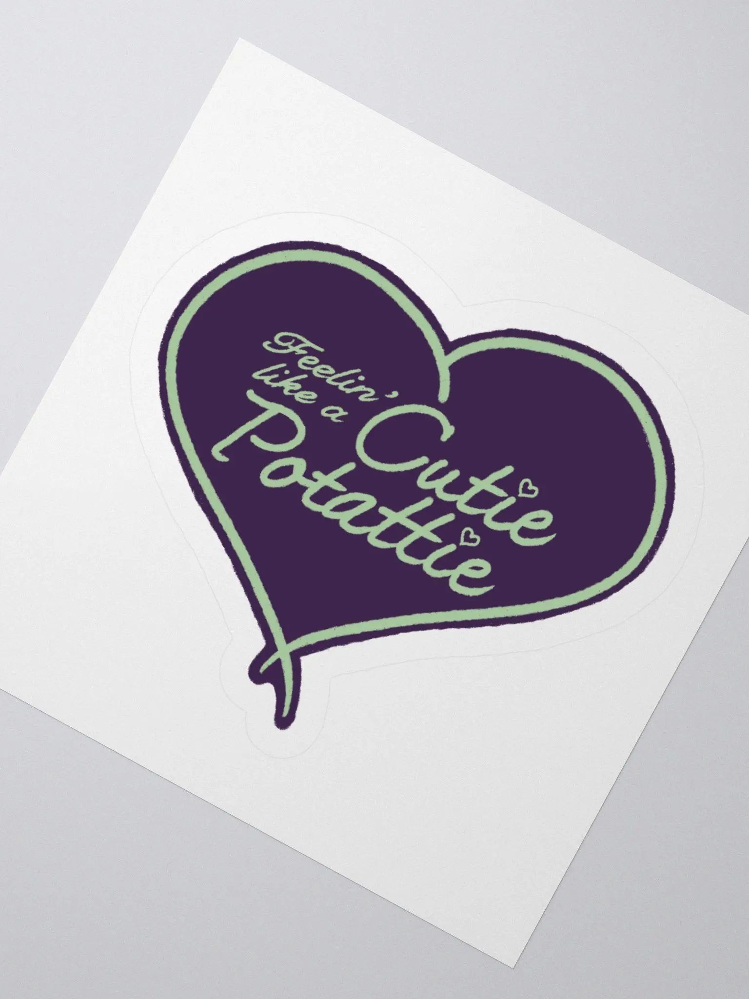 Cutie Potattie Purple Sticker product image (2)