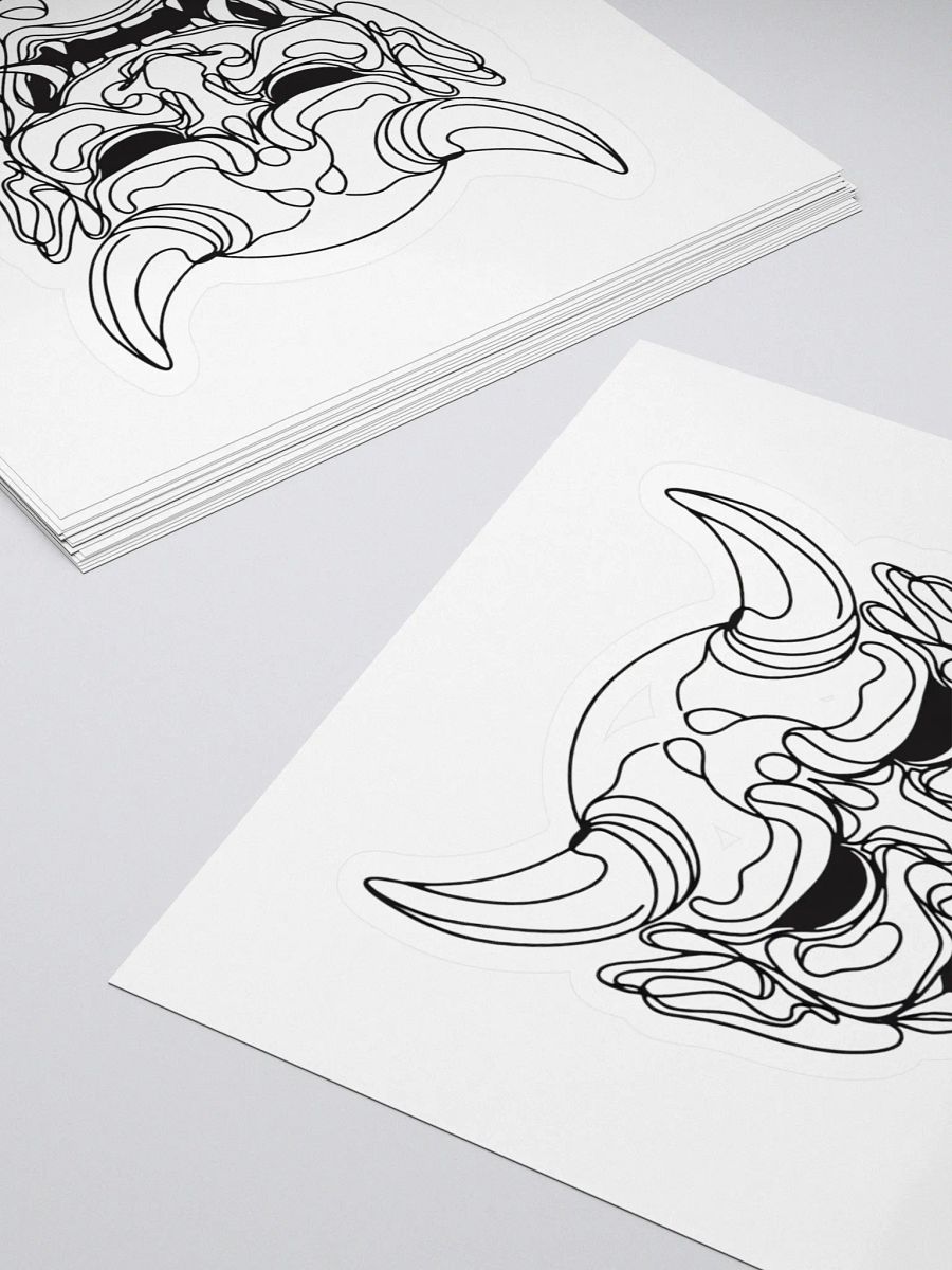 Japanese Oni Mask Sticker product image (4)