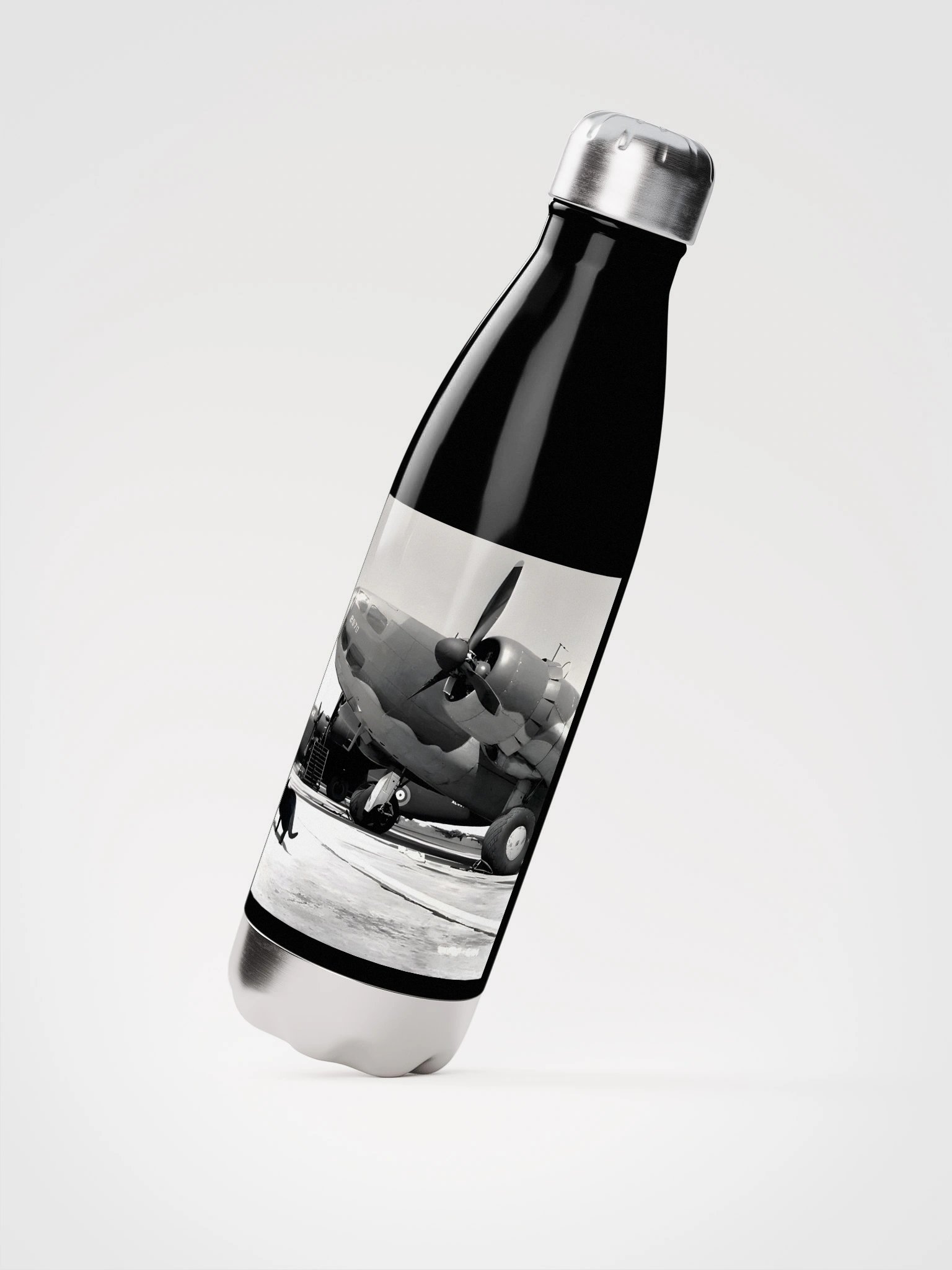 Tarmac Cat Stainless Steel Water Bottle product image (2)