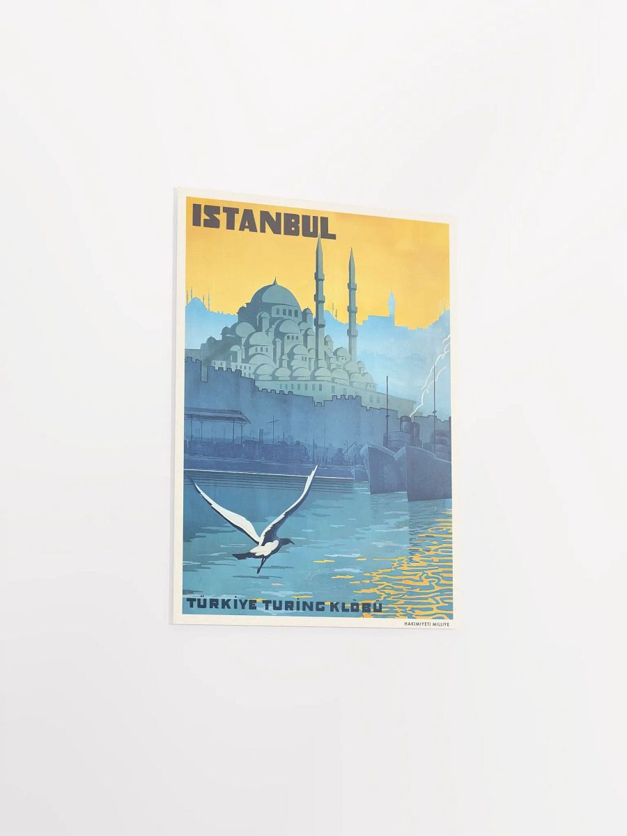 Istanbul, Turkey, 1928 (Türkiye Turing Klöbü) — retro travel poster product image (8)