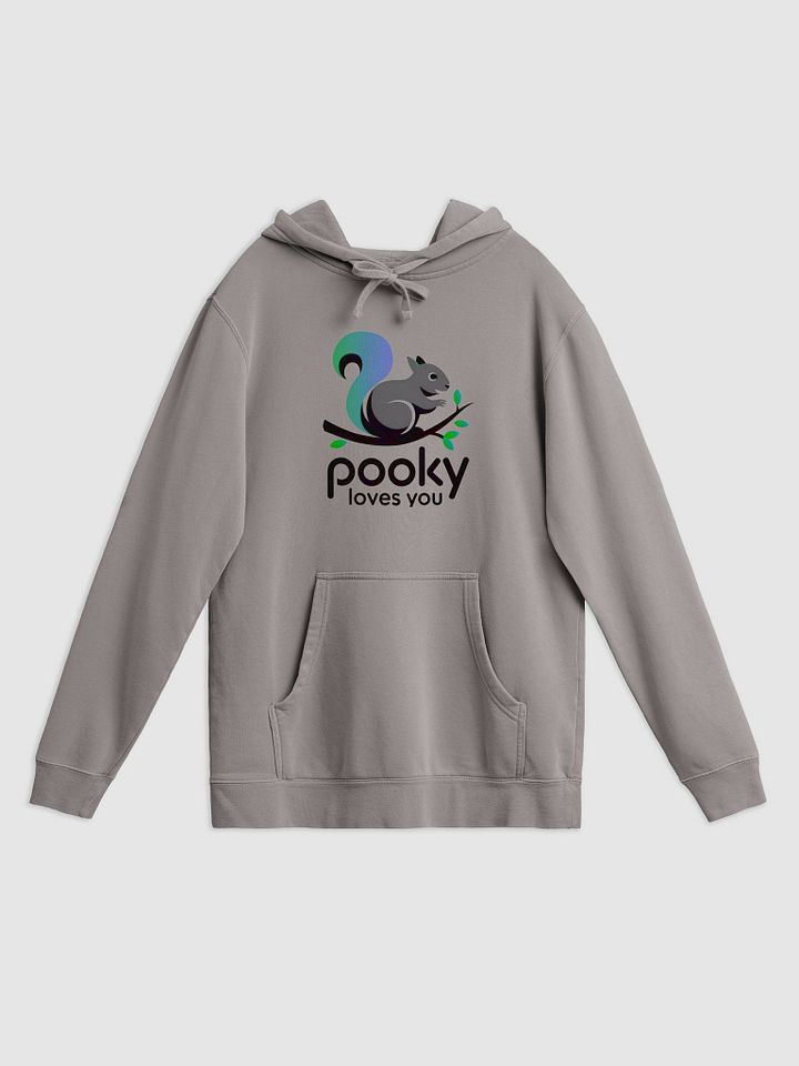 Super Premium Hoodie: Pooky Loves You, Simplistic beauty on branch. product image (1)