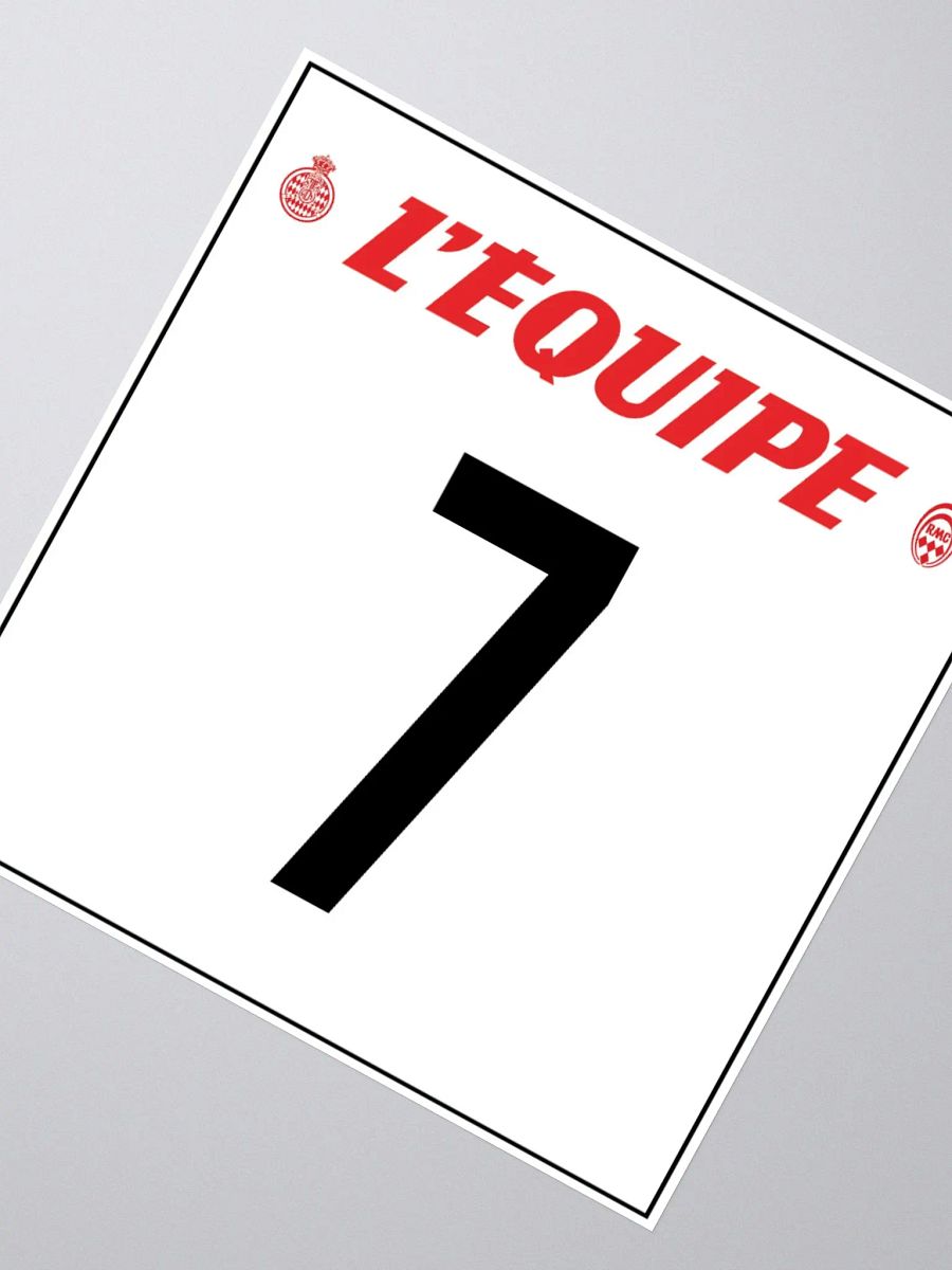 3x3 Sticker / Henri Toivonen / Rallye Monte-Carlo 1986 Number 7 product image (3)