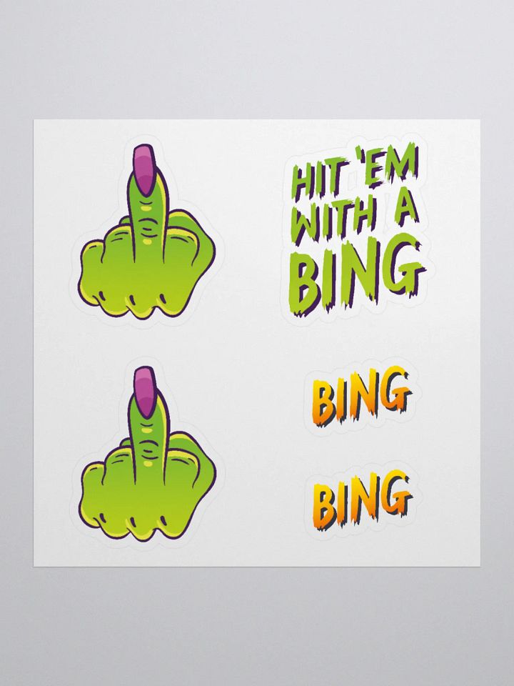 Hit 'em with a Bing Sticker Set product image (2)